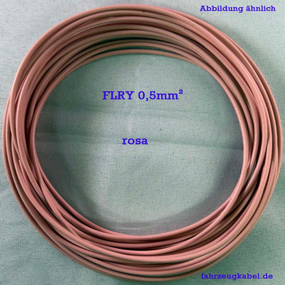 Kfz Kabel FLRY 0,5mm² rosa 5m Kfz Kabel kaufen