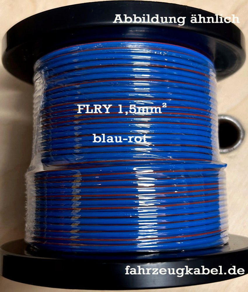 Kabelspule 1,5mm² blau-rot 25 Meter Kabel für Kfz jetzt kaufen