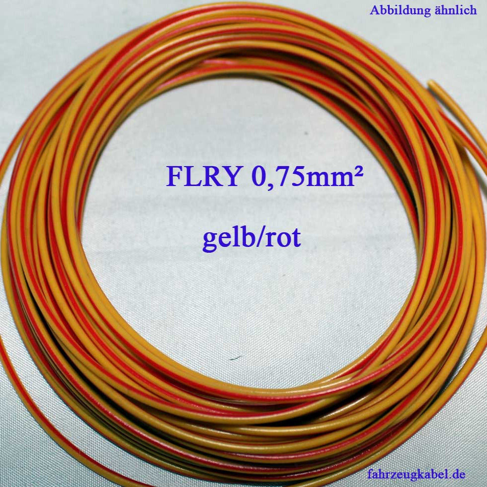 Kabelring gelb-rot 0,75mm² Kfz Kabel kaufen