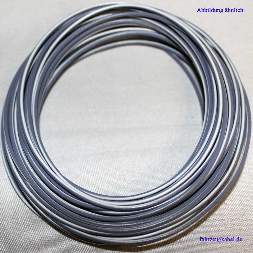 Kabelring grau-weiß 0,75mm² Kfz Kabel kaufen