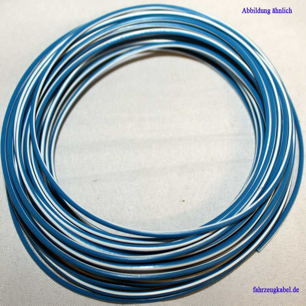 Kabelring blau-weiß 0,75mm² Kfz Kabel kaufen