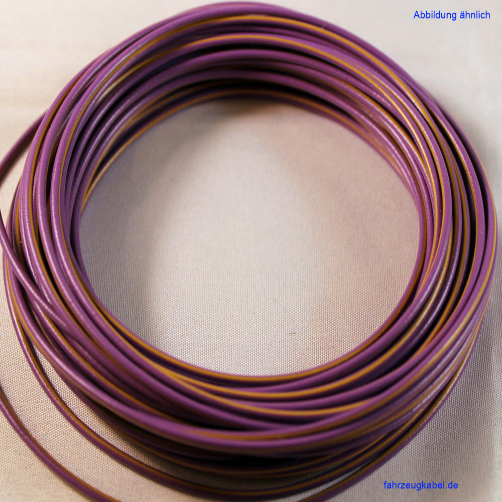 Kabelring violett-gelb 0,75mm² Kfz Kabel kaufen