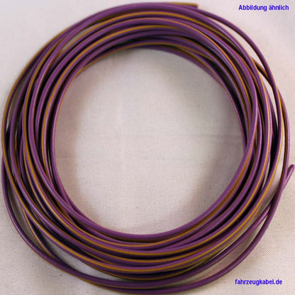 Kabelring violett-gelb