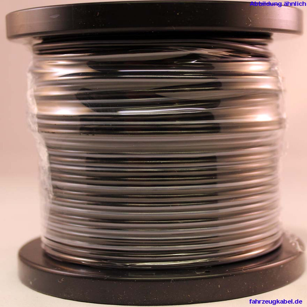 Kabelspule 2,5mm² schwarz-grau Kabel für Kfz, 25 Meter