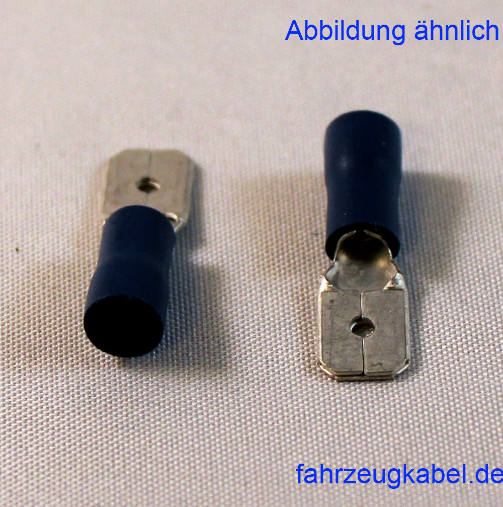 Kabelschuhe teilisoliert blau