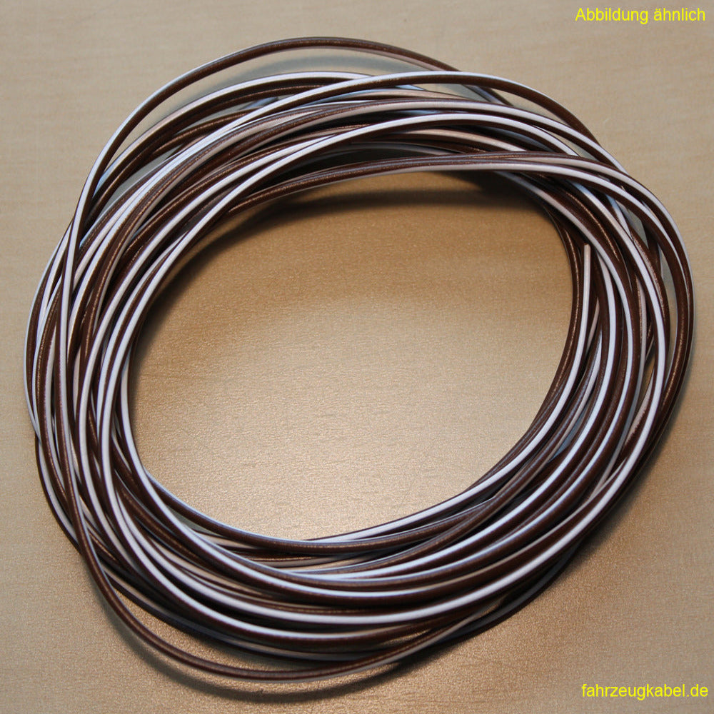 Kabelring braun-weiß 0,75mm² Kfz Kabel kaufen