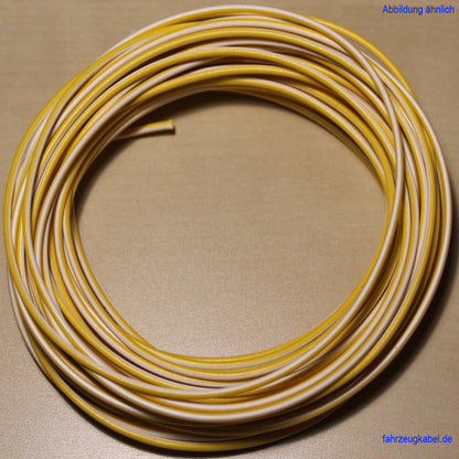 Kabelring gelb-weiß 0,75mm² Kfz Kabel kaufen