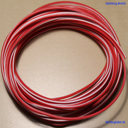 Kabelring rot-weiß 0,75mm² Kfz Kabel kaufen