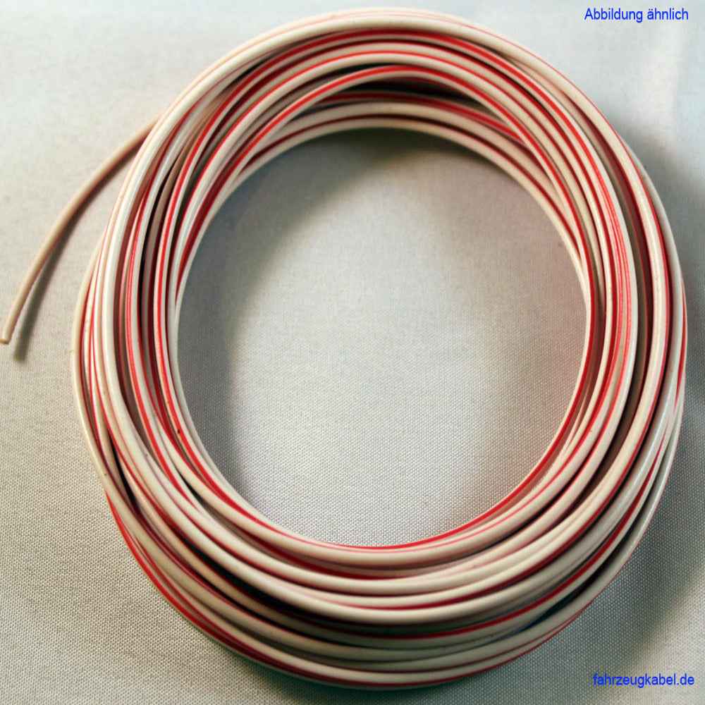 Kabelring weiß-rot 0,75mm² Kfz Kabel kaufen