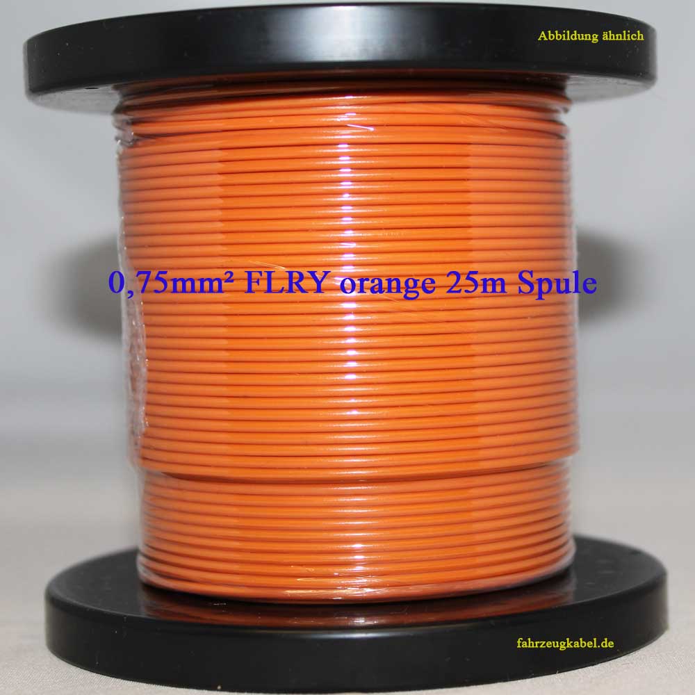 Kabelspule 0,75mm² orange