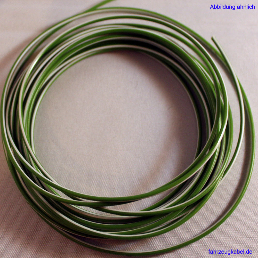 Kabelring grün-weiß