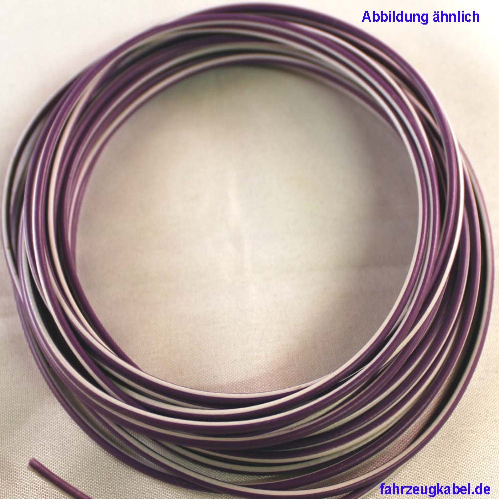 Kabelring violett-weiß