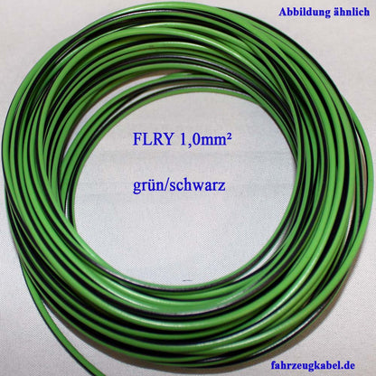 Kabelringe 1,0mm² grün-schwarz 10 Meter Kabel für Kfz jetzt kaufen