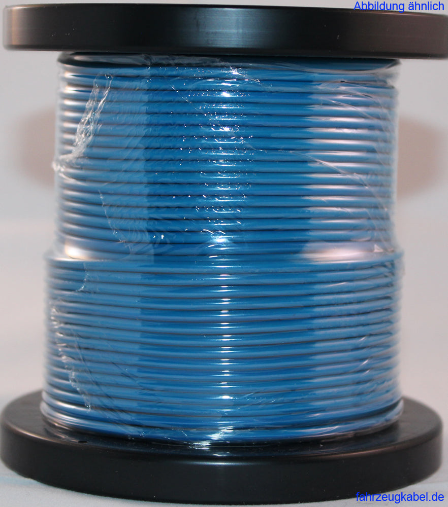 FLRY 1,0 mm² Fahrzeugleitung, Schwarz-Blau (25m-Spule) in KFZ-Elektrik >  KFZ-Leitungen mit 1,0mm²