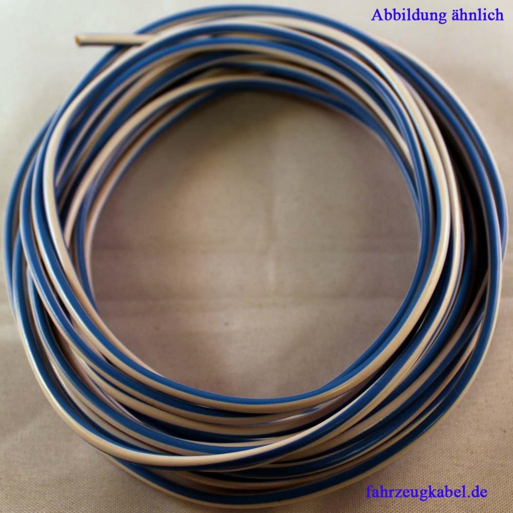 Kfz Kabel 1,5mm² weiß blau 5 Meter kaufen