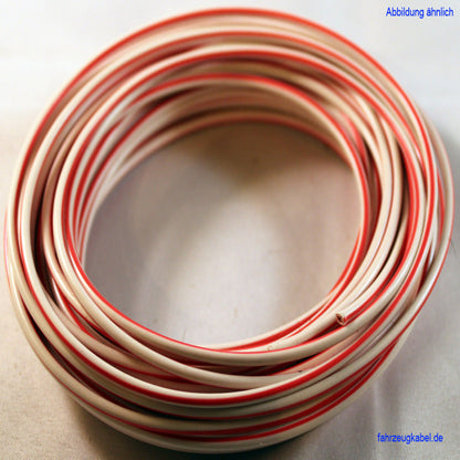 FLRY 1,5mm² weiß-rot 10 Meter