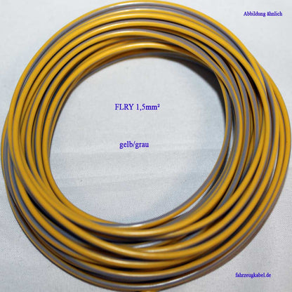 FLRY 1,5mm² gelb-grau 10 Meter