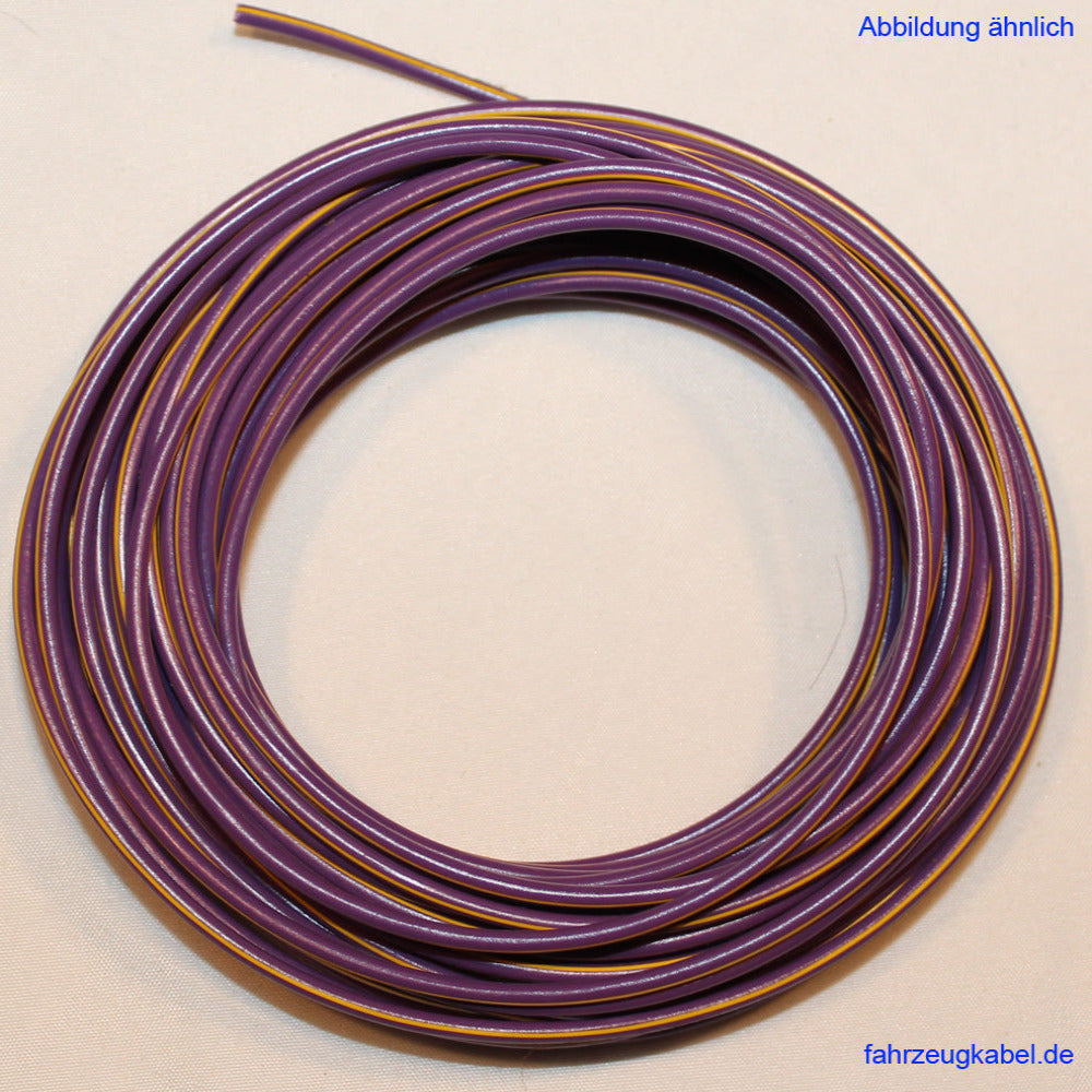 FLRY 1,5mm² violett-gelb 10 Meter