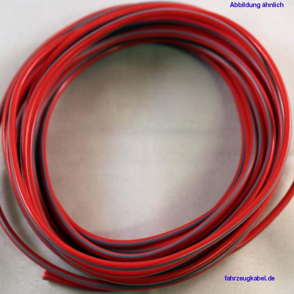 Kfz Kabel 1,5mm² rot grau 5 Meter kaufen