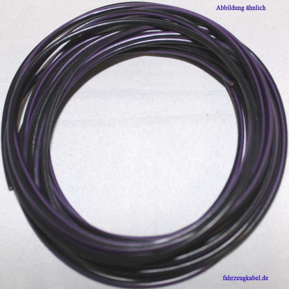Kfz Kabel 1,5mm² schwarz violett 5 Meter kaufen