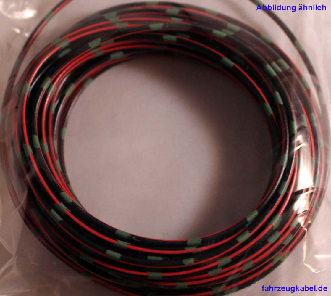 FLRY 1,5mm² schwarz-rot-grün 10 Meter