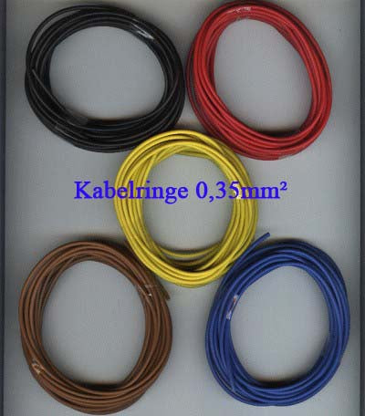 Kabelringe 0,35mm² 5 Meter Kabel für Kfz