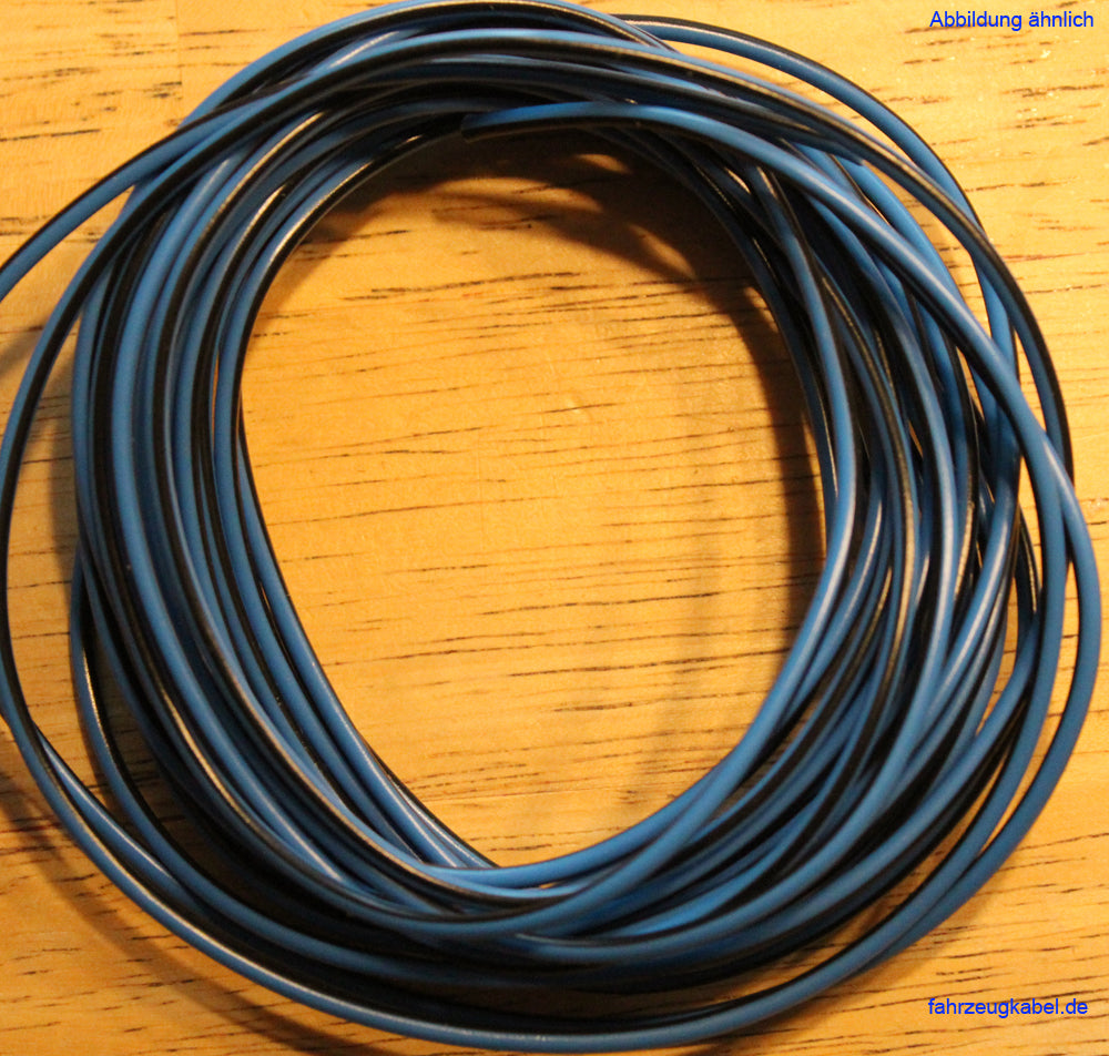Kfz Kabel 1,5mm² blau schwarz 5 Meter kaufen
