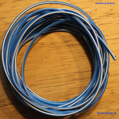 Kfz Kabel 1,5mm² blau weiß 5 Meter kaufen