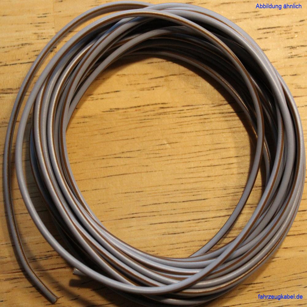 Kfz Kabel 1,5mm² grau braun 5 Meter kaufen