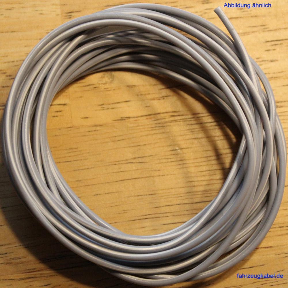 Kfz Kabel 1,5mm² grau weiß 5 Meter kaufen