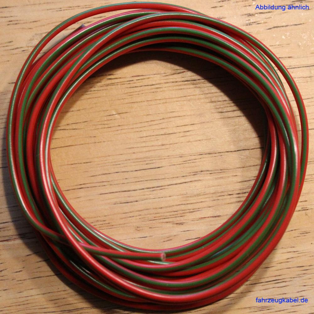 Kfz Kabel 1,5mm² rot grün 5 Meter kaufen