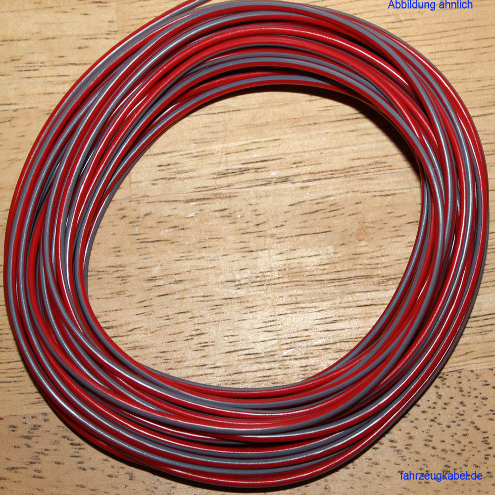 FLRY 1,5mm² rot-grau 10 Meter