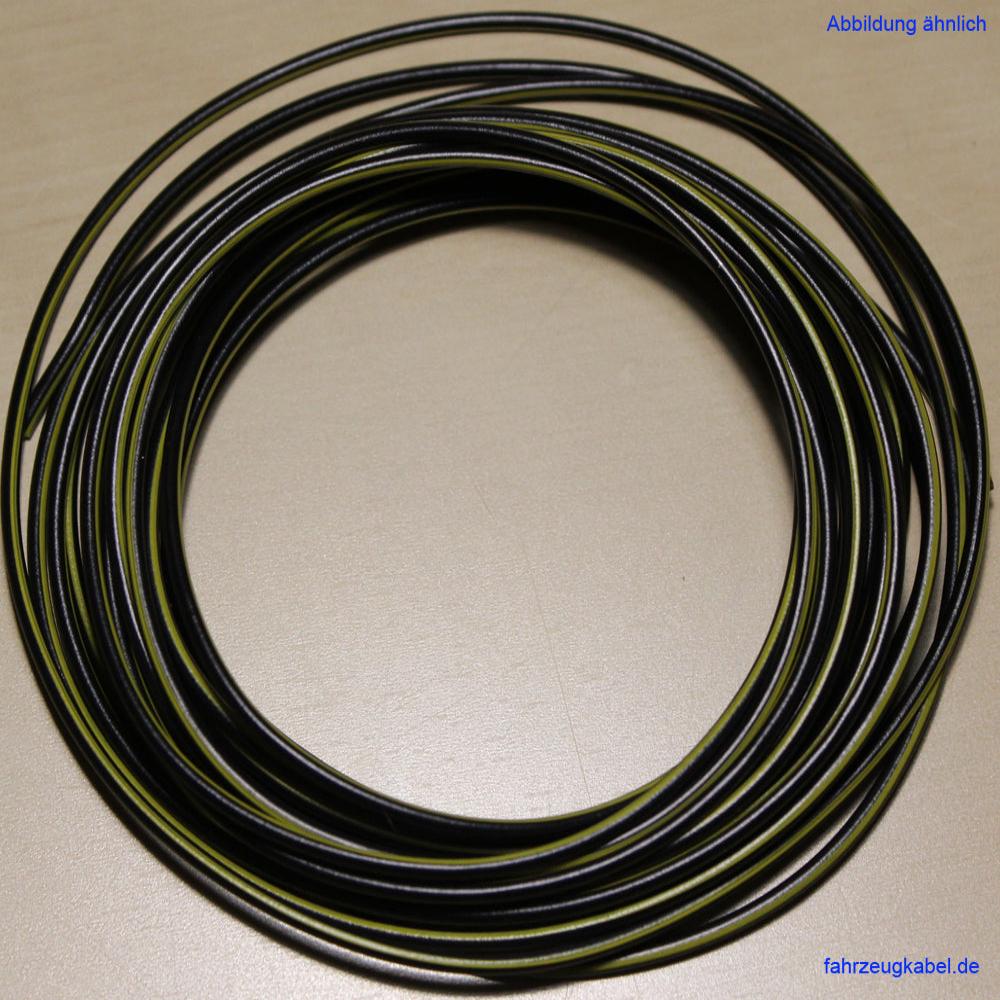 Kabelringe 1,0mm² schwarz-gelb 5 Meter Kabel für Kfz jetzt kaufen