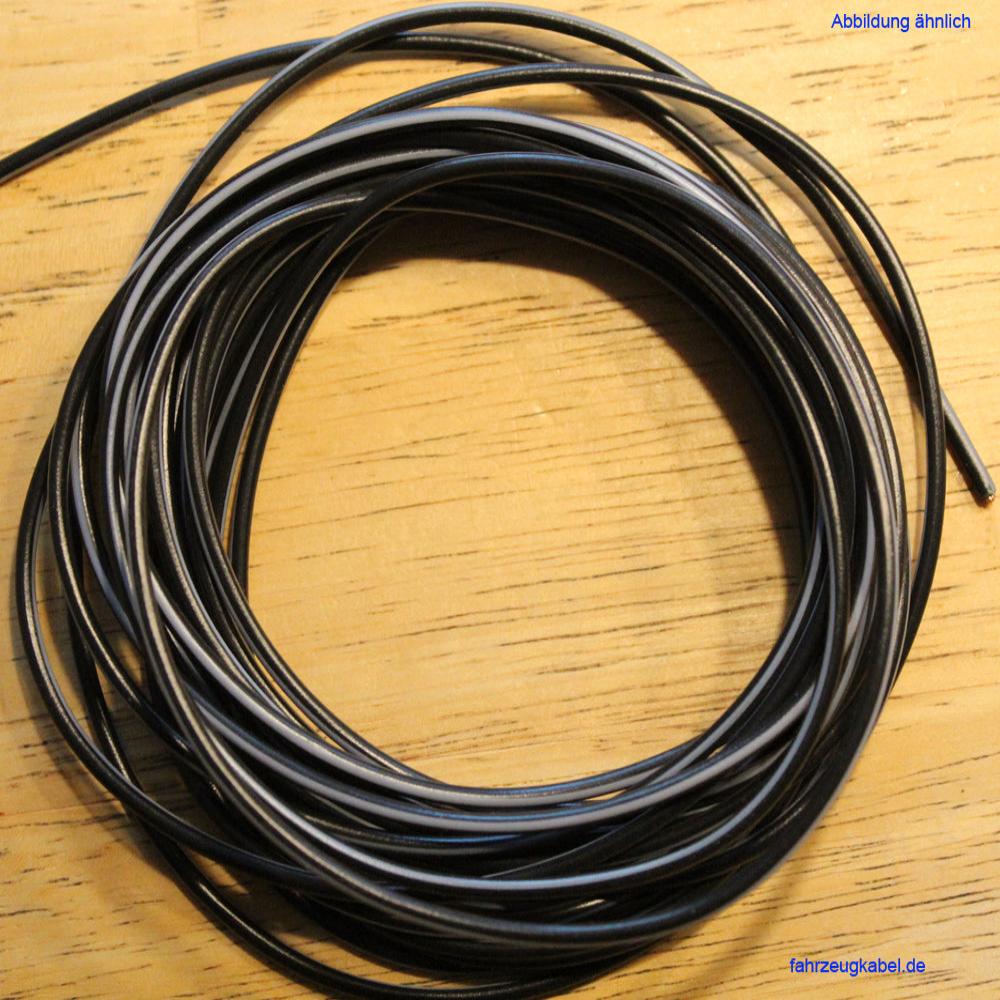 Kfz Kabel 1,5mm² schwarz grau 5 Meter kaufen
