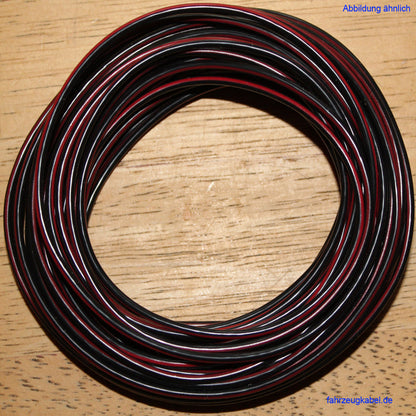 FLRY 1,5mm² schwarz-rot 10 Meter