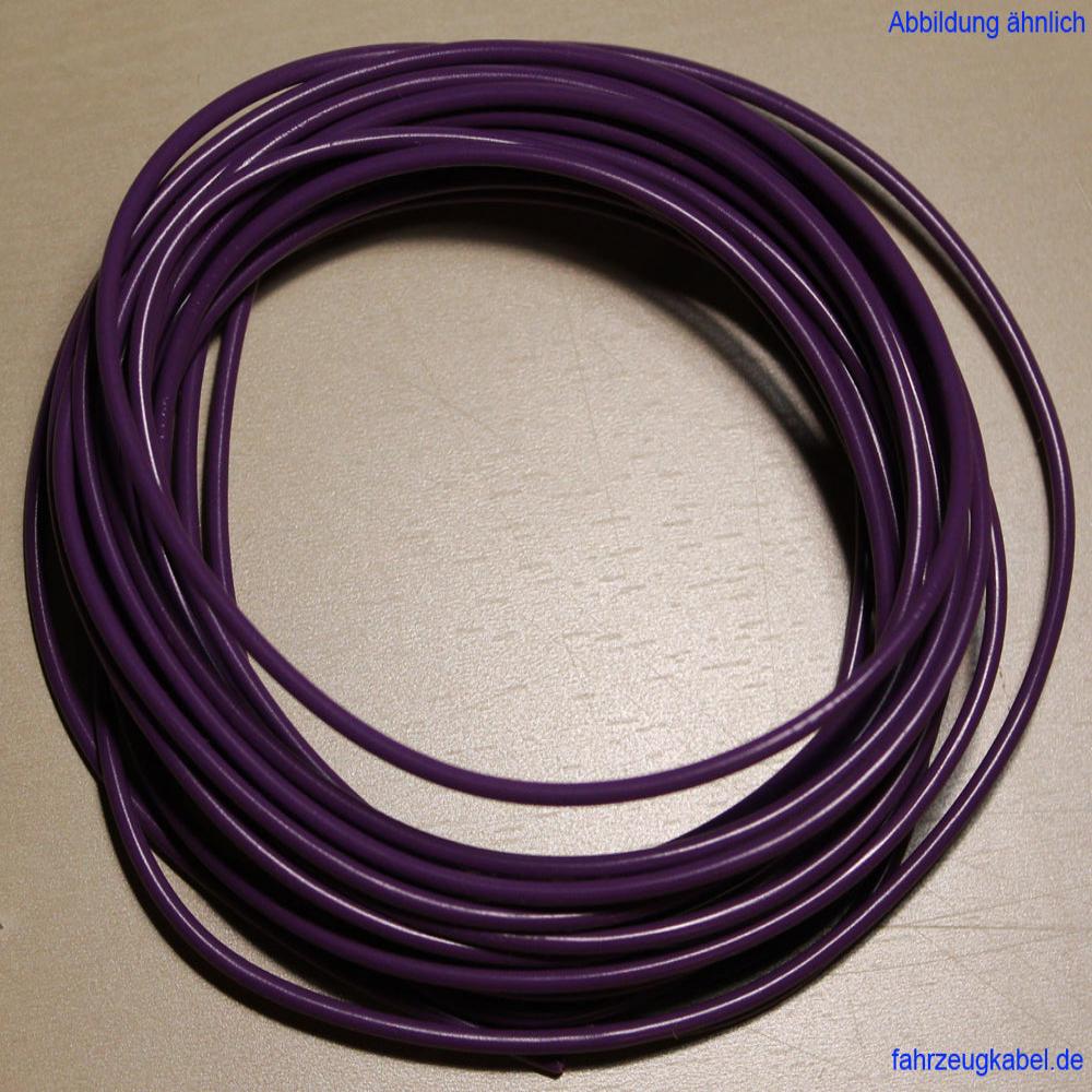 Kabelringe 1,0mm² violett 5 Meter Kabel für Kfz jetzt kaufen